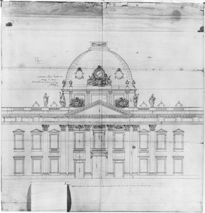 Design för Ecole Militaire i Paris, 1769