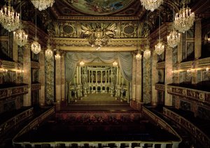 Operahusets interiör, färdigställd 1770 (restaurerad 1952-71)