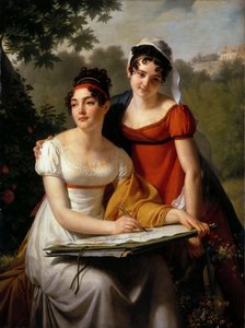 Porträtt av Mesdemoiselles Duval, första kvartalet av 1800-talet.
