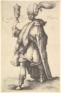 Caspar, efter en serie av de tre magi av Jacques Bellange. av Jacques Bellange