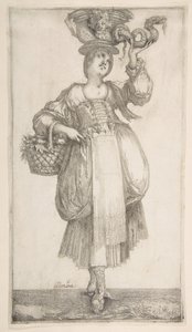 Hortulana, från Hortulanae-serien, 1611. av Jacques Bellange