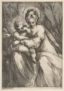 Madonna med en ros, 1595-1616.