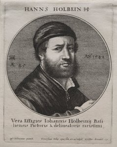 Porträtt av Hans Holbein av Jacques Bellange
