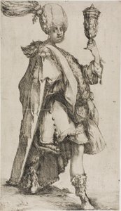 De tre vise männen: Balthasar, kungen av Saba av Jacques Bellange