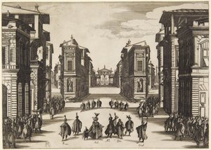 Akt 4, ur serien Soliman av Jacques Callot