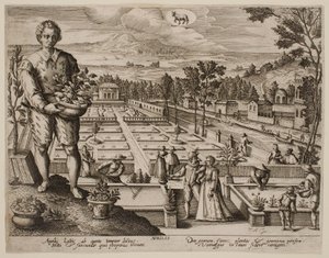 April, ur serien ”Månaderna” av Jacques Callot