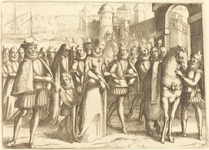 Ankomst till Valencia av Jacques Callot