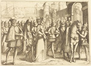 Ankomst till Valencia av Jacques Callot