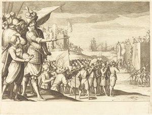 Angrepp på två fästningar av Jacques Callot