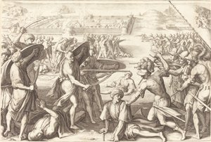 Angrepp på de yttre forten av ben av Jacques Callot