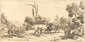 Att attackera resenärer på motorvägen av Jacques Callot