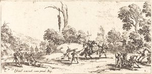 Att attackera resenärer på motorvägen av Jacques Callot