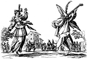 Balls of Sfessania - från etsningar av Jacomo Callot. av Jacques Callot