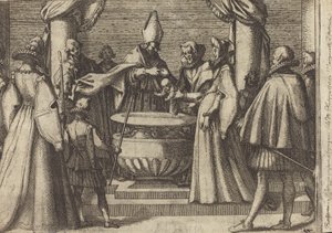 Dop av prinsen av Spanien [verso] av Jacques Callot