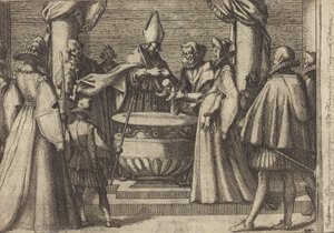 Dopet av Spaniens prins [verso] av Jacques Callot