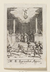 Aposteln Barnabas (Barnabae Apost.) av Jacques Callot