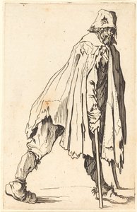 Tiggare med kryckor och mössa av Jacques Callot