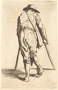 Tiggare med kryckor och hatt, bakifrån av Jacques Callot