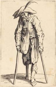 Tiggare med träben av Jacques Callot