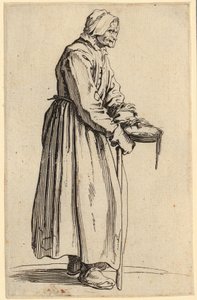 Tiggerska med tallrik, blad 20 ur serien "Tiggarna" av Jacques Callot