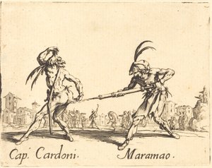 kille. Cardoni och Maramao av Jacques Callot