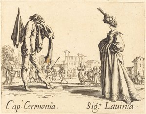 Keps. Cerimonia och Siga. Lavinia, ca. 1622. av Jacques Callot