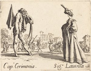 Keps. Cerimonia och Siga. Lavinia, ca. 1622. av Jacques Callot