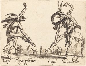 Kille. Esgangarato och Cap. Krokodil, c. 1622. av Jacques Callot