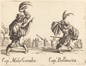 Cap Mala Gamba och Cap Bellavita av Jacques Callot
