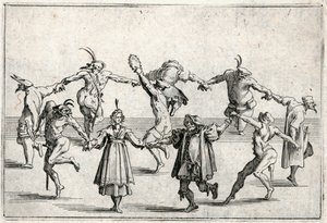 Kapriser av olika figurer av Jacques Callot