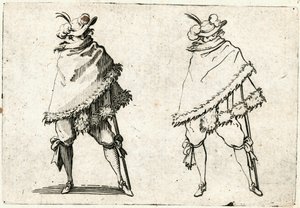 Kapriser av olika figurer av Jacques Callot