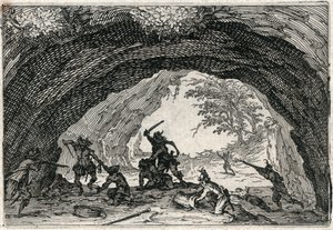 Kapriser av olika figurer av Jacques Callot