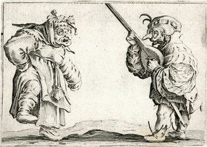 Kapriser av olika figurer av Jacques Callot