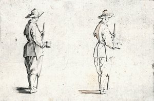 Kapriser av olika figurer av Jacques Callot
