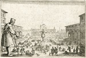 Kapriser av olika figurer av Jacques Callot