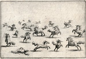 Kapriser av olika figurer av Jacques Callot