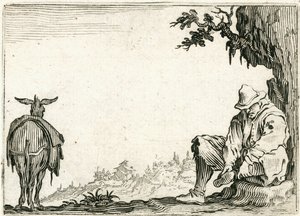 Kapriser av olika figurer av Jacques Callot