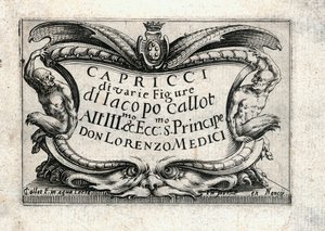 Kapriser av olika figurer av Jacques Callot