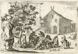 Kapriser av olika figurer av Jacques Callot