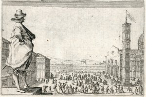 Kapriser av olika figurer av Jacques Callot
