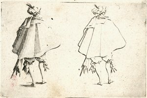 Kapriser av olika figurer av Jacques Callot