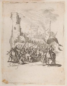Kristus som bär korset, nej. 10 av 11 från La Petite Passion av Jacques Callot