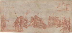 Kristus krönt med törnar av Jacques Callot
