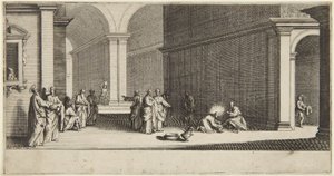 Kristus tvättar apostlarnas fötter av Jacques Callot