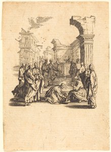 Kristus tvättar apostlarnas fötter av Jacques Callot