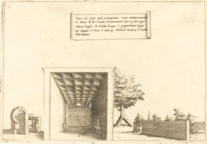 Kyrka i Kairo av Jacques Callot