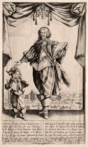 Claude Deruet och hans son av Jacques Callot