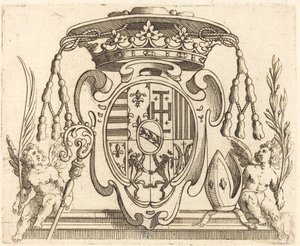 Vapensköld av Nicolas Francis av Lorraine av Jacques Callot