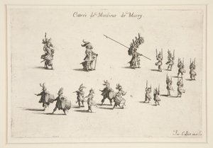 Bekämpa? La Barri?re, M. de Maceys ingång av Jacques Callot