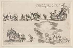 Bekämpa? la Barri?re, Entr?e du Prince de Plaltzbourg av Jacques Callot